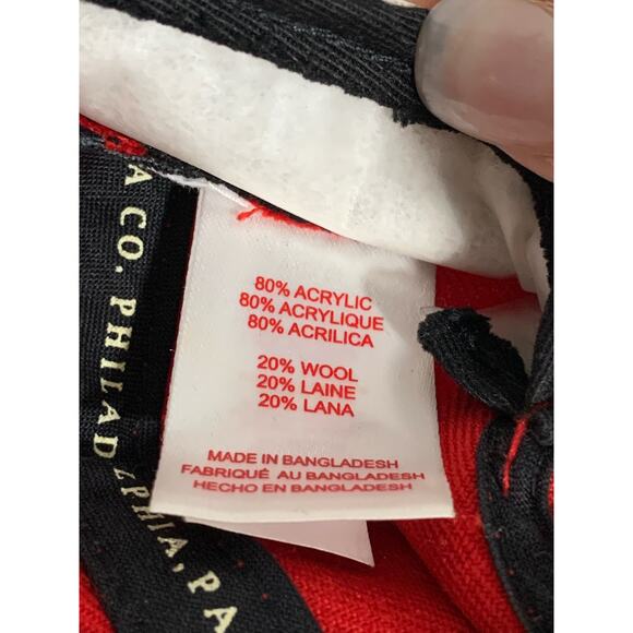 Chicago Bulls Red Black Mitchell & Ness Nostalgia adjustable men's snap ballcap - Picture 7 of 9